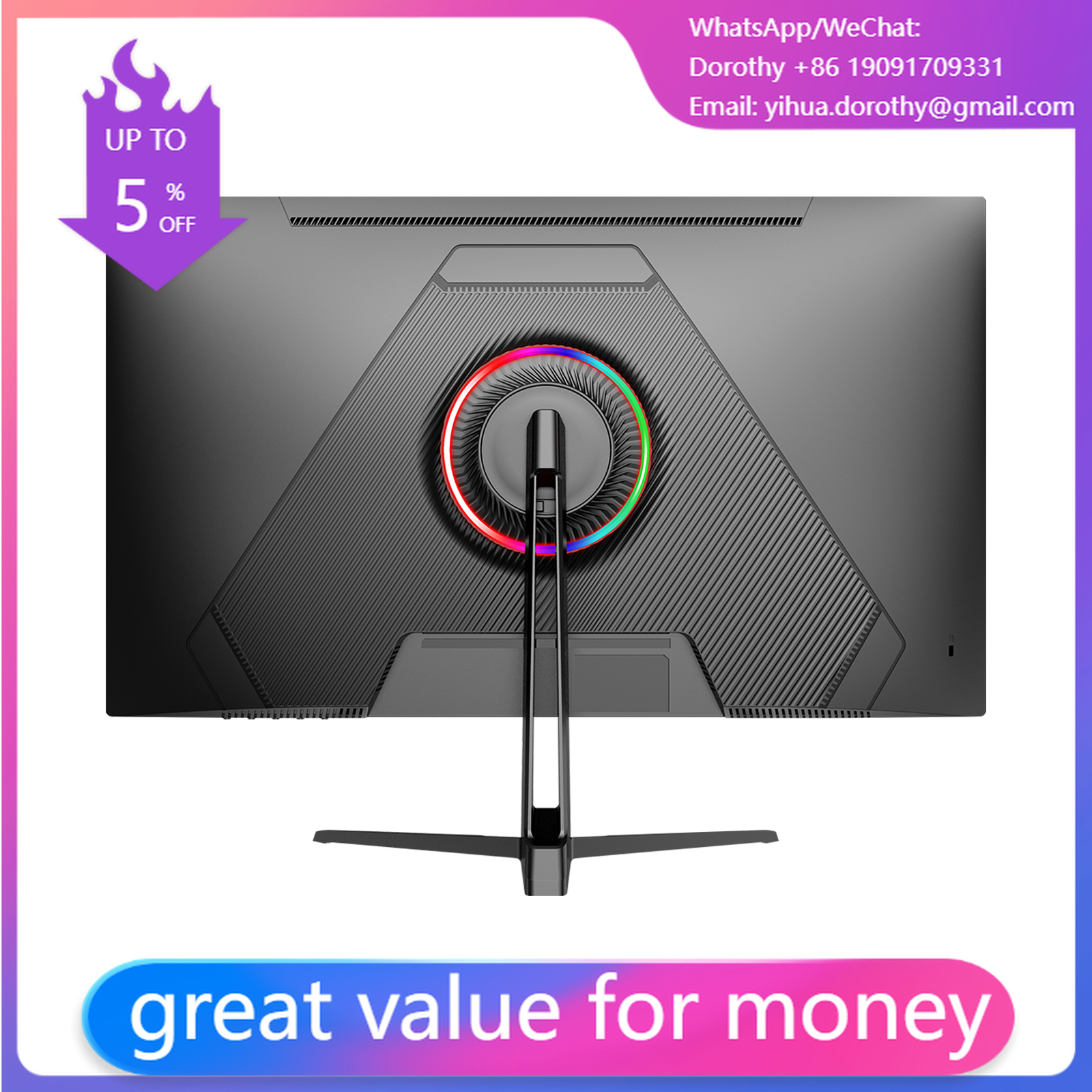 Esports Gaming Monitor - New 23.8 Inch 1k 100/165/180/240Hz 1080P