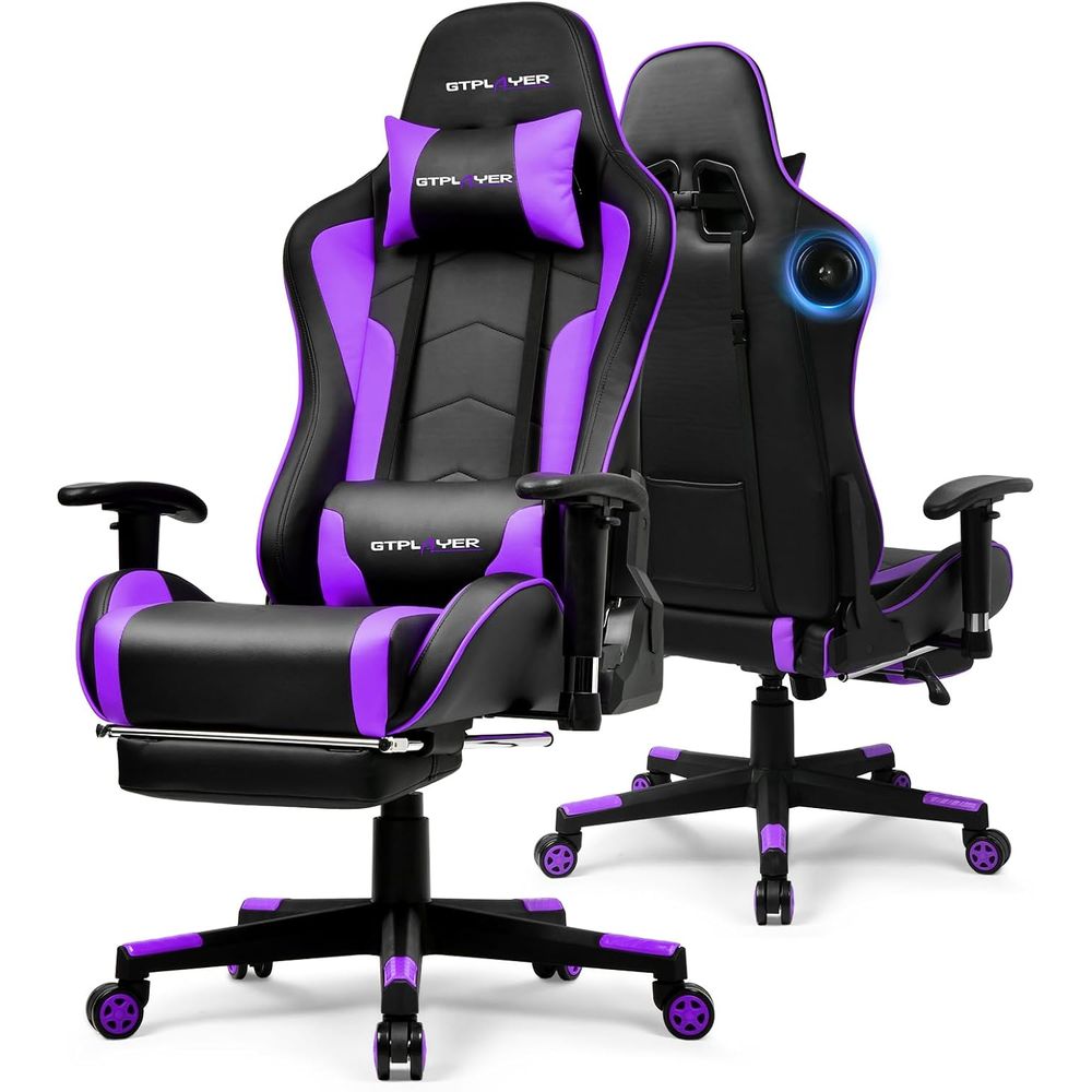 Gaming & Esports District - Bluetooth Gaming Chair with Adjustable Backrest,