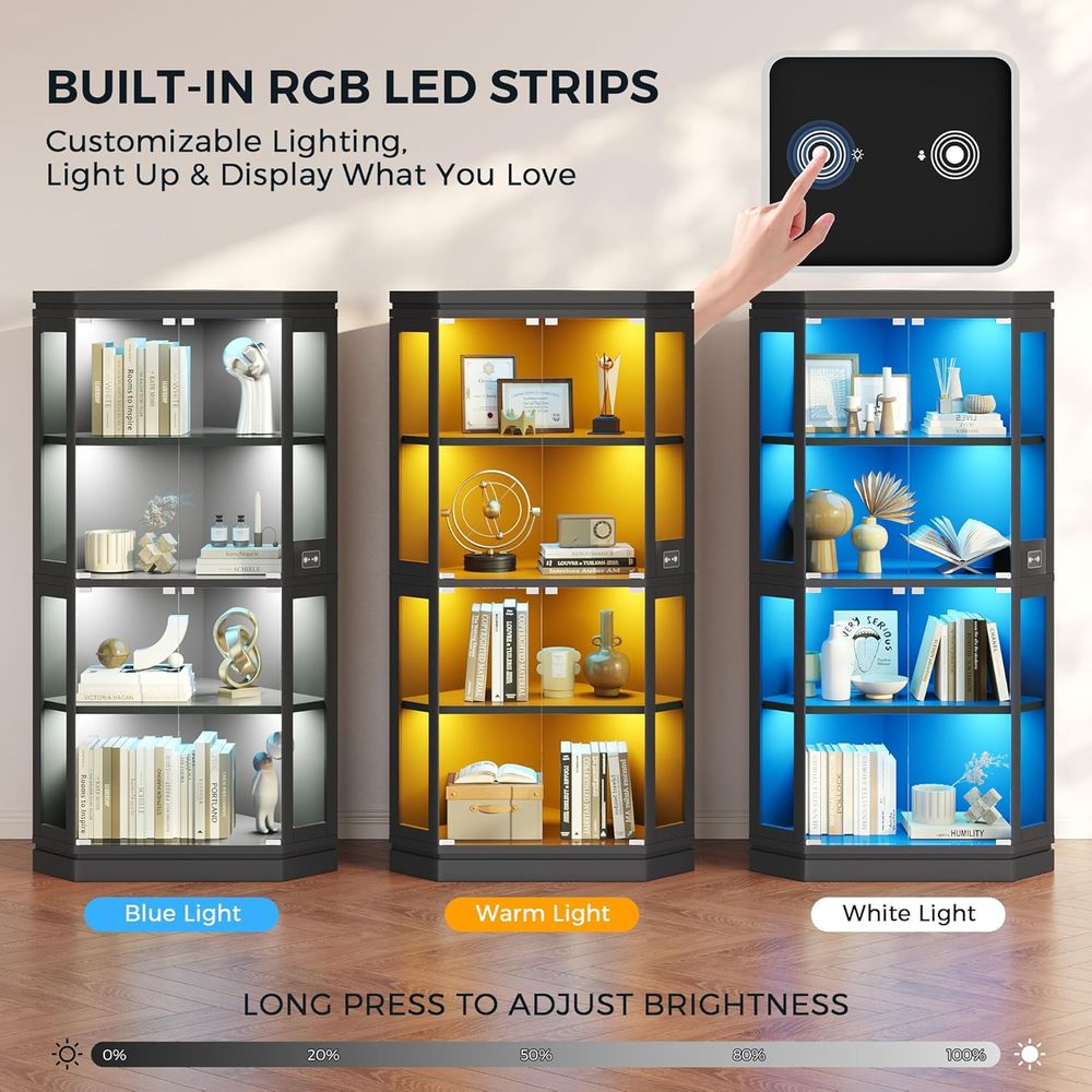67 Tall 4-Tier Glass Display C - Gaming & Esports District recensione e prezzo