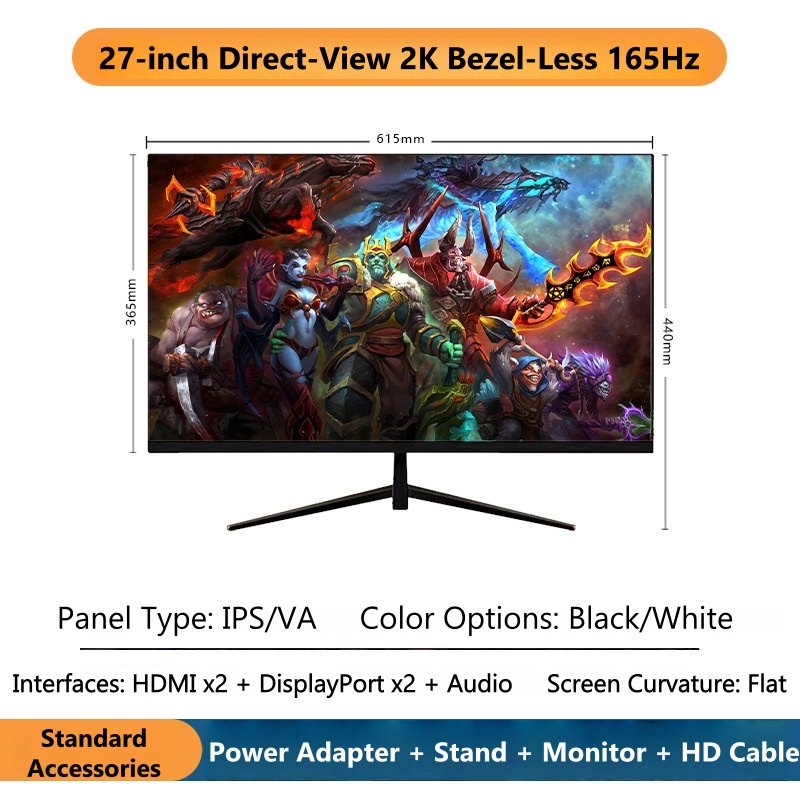 27 Inch 2K Curved Gaming Monit - Esports Gaming Monitor recensione e prezzo