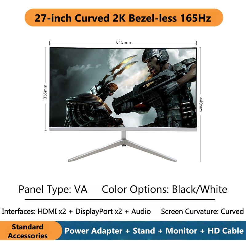27 Inch 2K Curved Gaming Monit - Esports Gaming Monitor recensione e prezzo