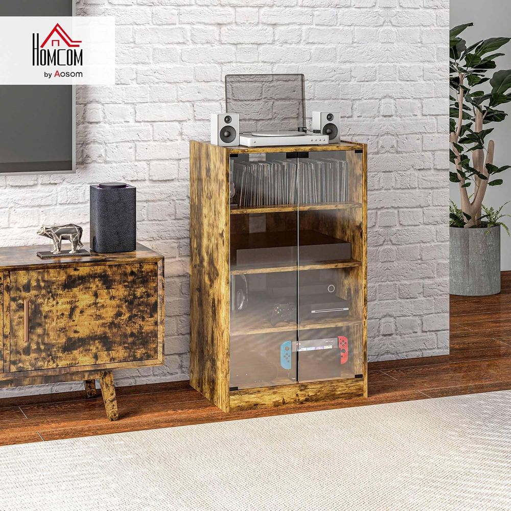 4-Tier Rustic Brown Stereo Cab - Gaming & Esports District recensione e prezzo
