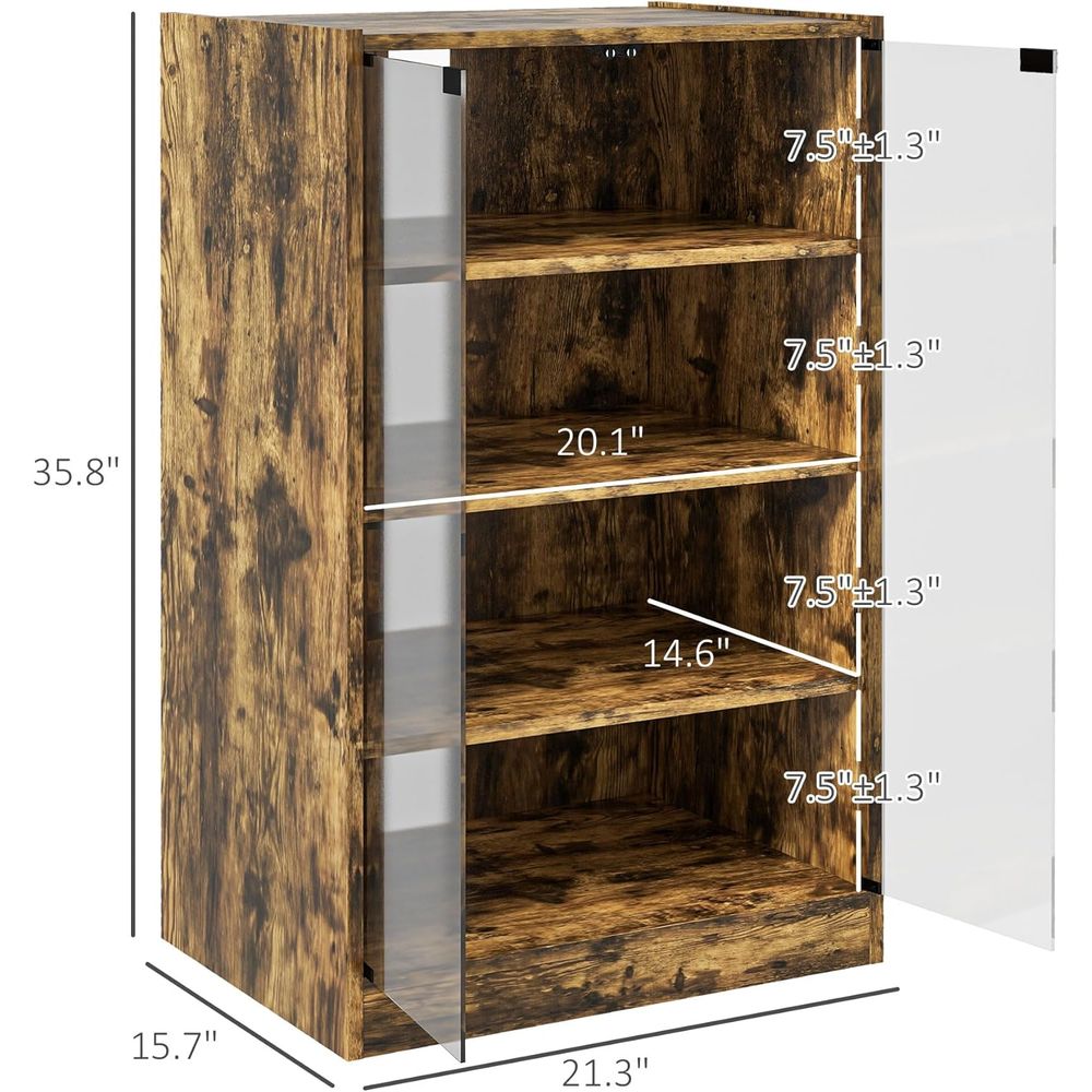 4-Tier Rustic Brown Stereo Cab - Gaming & Esports District recensione e prezzo