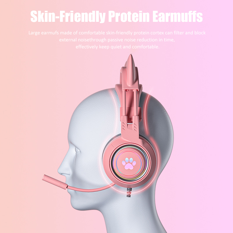 Cute Cat Ear Gaming Headphones - Esports Gaming Monitor recensione e prezzo